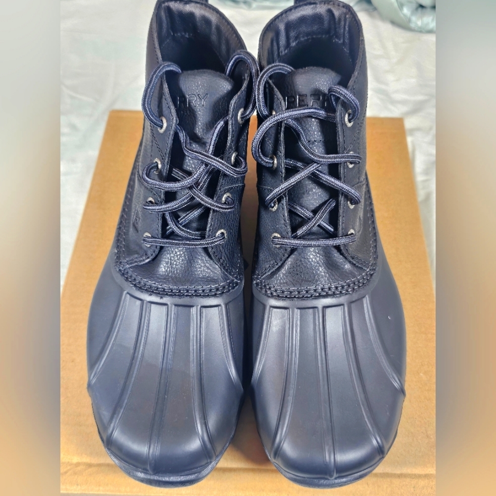 Sperry NIB and never worn waterproof black boots - Picture 1 of 3